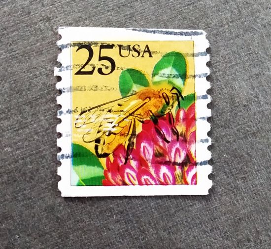 Марка США 1988 год Пчела