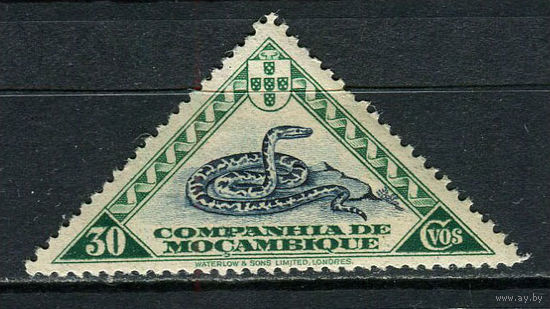 Португальские колонии - Мозамбик (Comp de Mocambique) - 1937 - Фауна. Змея 30С - [Mi.206] - 1 марка. MNH.  (Лот 24Jp)-T4P5