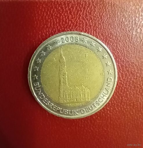 Германия, 2 евро 2008 F, Гамбург. Торг