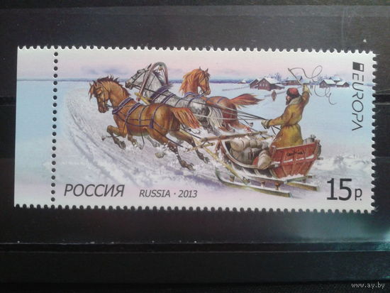 Россия 2013 Европа, почтовая тройка** Михель-1,8 евро