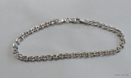 Браслет 925 пр. 5.32 гр. Длина 20 см. Европа. Серебро.