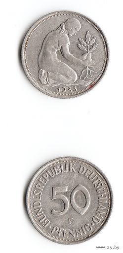 50 пфеннигов Германия 1983 года(F)