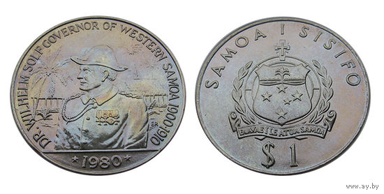 Самоа 1 доллар 1980
