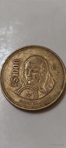 Мексика 1000 песо 1989