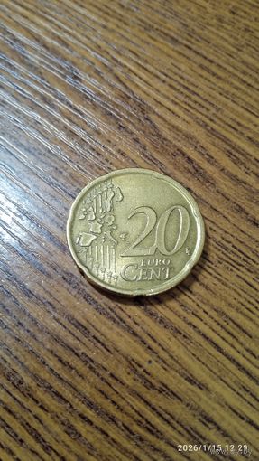Испания 20 центов 1999
