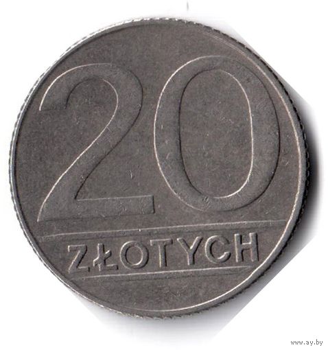Польша. 20 злотых. 1989 г.