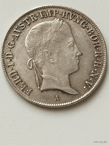 Австрия 20 крейцеров 1841 год