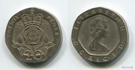 Великобритания. 20 пенсов (1983)