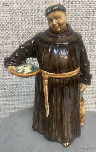 Фарфоровая статуэтка Royal Doulton Веселый монах. 1953 год. Высота 20 см.