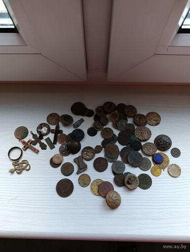 Монеты и прочее от 1660г