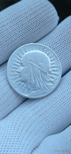 5 ЗЛОТЫХ  1933  ГОД ЯДВИГА ОРИГИНАЛ  .  Распродажа Коллекции !!! . Экспресс  Аукцион   с рубля без МПЦ и прочего  .Много лотов в продаже .