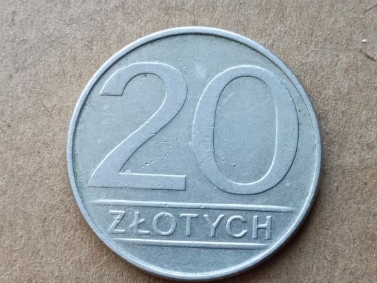 Польша 20 злотых, 1986г. (D-109)