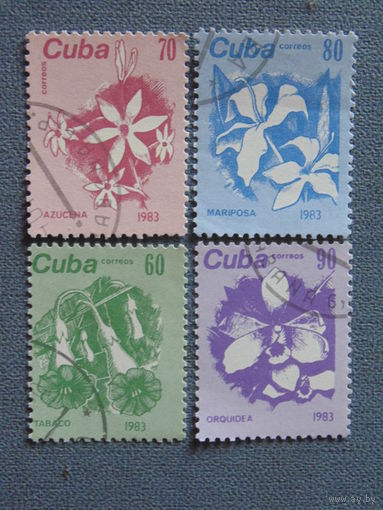 Куба 1983 г. Цветы.