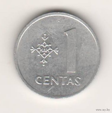 Литва, 1 centas, 1991 (2)