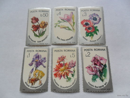 Румыния 1986г, цветы