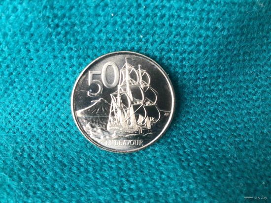 50 центов Новая Зеландия 2009г. Банковская упаковка