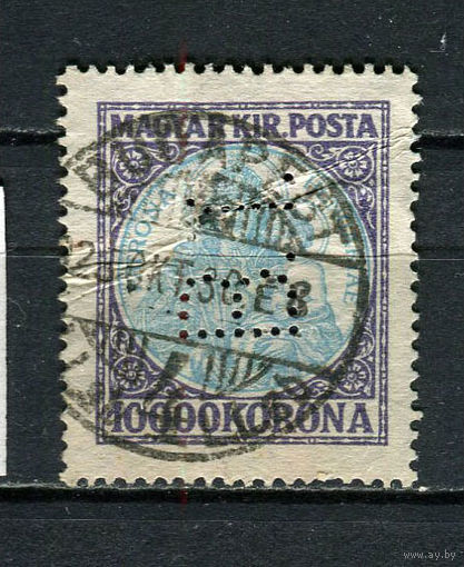 Венгрия - 1925 - Мадонна с короной 10000Kr - [Mi.402] - 1 марка. Гашеная.  (Лот 20DN)