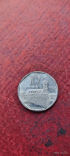 Куба 10 сентавос 2002