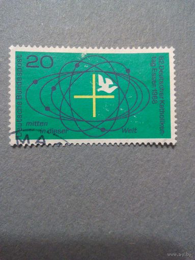 ФРГ. Макрокосмос. 1968г. гашеная