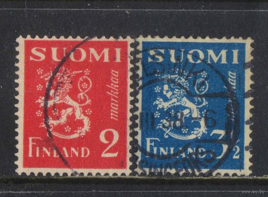 Финляндия 1936 Герб Стандарт #197-8