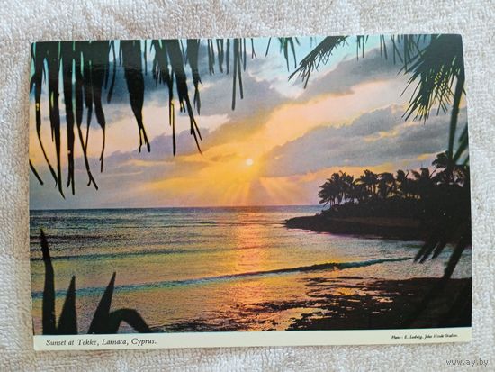 Кипр, закат на озере Текке