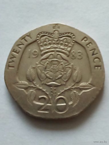 Великобритания.20 пенсов 1983 г.