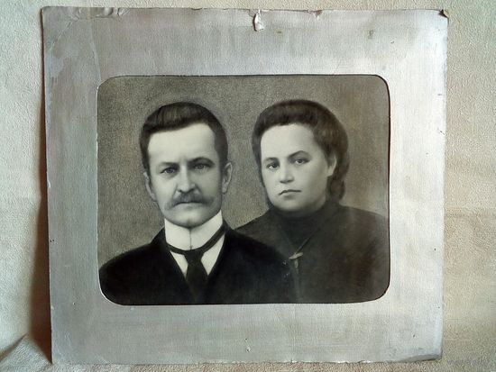 Семейный фотопортрет в паспарту Большой формат