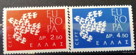ГРЕЦИЯ\42н\ 1961. ЕВРОПА. Полн. серия. MNH