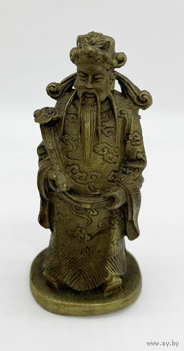 1 Бронзовая Статуэтка китайского Генерала . Фэн-шуй