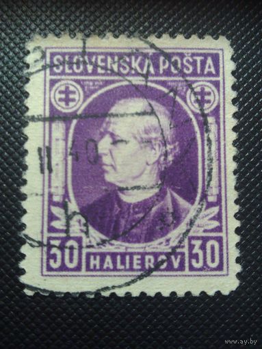 Словакия. А.Глинка. 1939г. гашеная