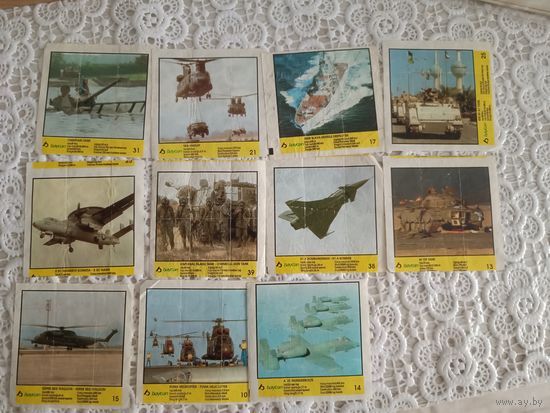 Вкладыши top gun 11 штук