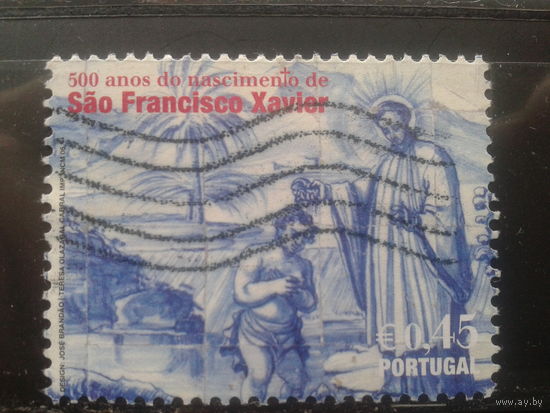 Португалия, 2001. 500 лет со дня рождения Св. Франциска Ксаверия. Mi-2,0 евро гаш.