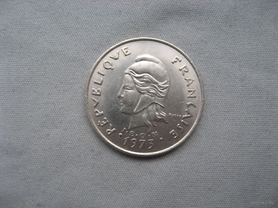Новые Гебриды 20 франков 1973 год