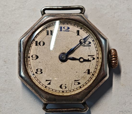 Швейцарские серебряные часы , на ходу