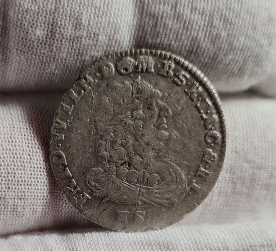 6 грошей шестак 1787 год Бранденбург-Пруссия Фридрих Вильгельм м.д. HS (Кёнигсберг) НЕЧАСТЫЕ