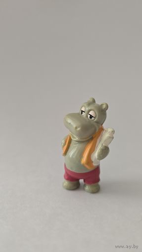 Фигурка Kinder, Бегемотик  Bade Beppo из серии "Бегемотики на Гавайях" 1988г