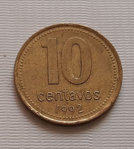10 сентаво 1992 г. Аргентина