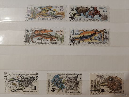 РАСПРОДАЖА КОЛЛЕКЦИИ. Чехословакия. марки "фауна"