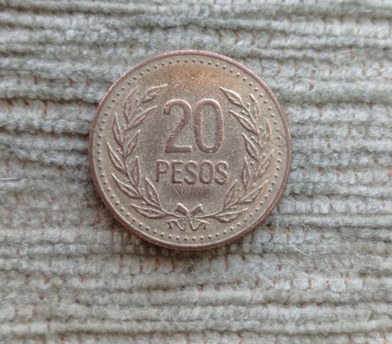 Werty71 Колумбия 20 песо 1991