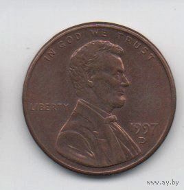 СОЕДИНЁННЫЕ ШТАТЫ АМЕРИКИ 1 ЦЕНТ 1997 D