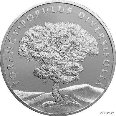 Казахстан 100 тенге, 2020 Флора Казахстана - Тополь разнолистный UNC