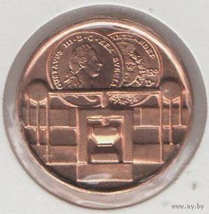 Токен Основание Монетного двора 1776 г. 2005 г. Швеция. Из монетного сета. Тираж 22000 шт. В холдере.