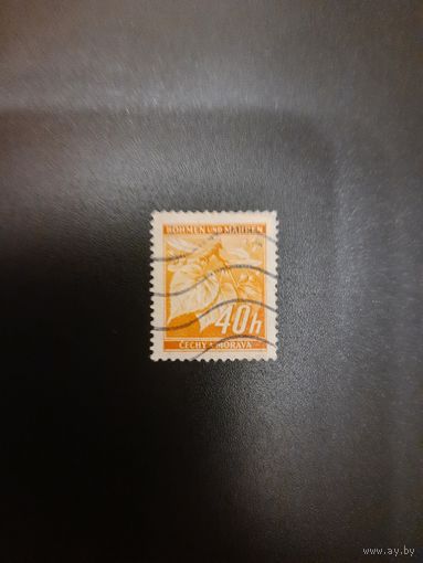 Богемия и Моравия. Ветка лайма. 1940г. гашеная
