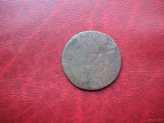 Денга 1749 год Российская Империя