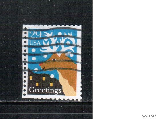 США-1993, (Мих.2409) , гаш., Рождество и Новый год