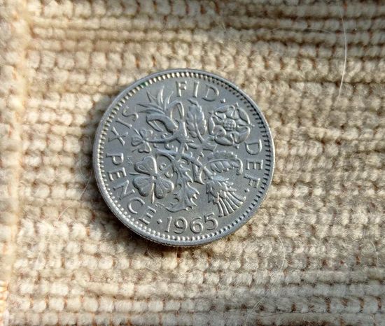 Werty71 Великобритания 6 пенсов 1965 Елизавета 2