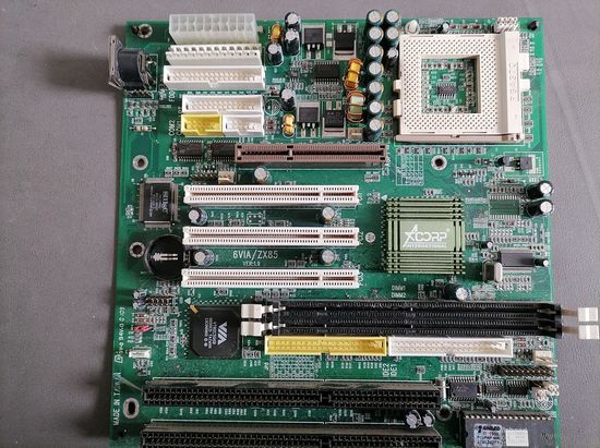 Ретро материнка acorp 6via-zx85