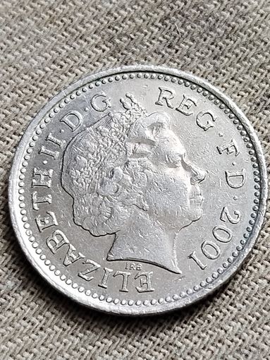 Распродажа - 10 пенсов 2001г.,Великобритания,Елизавета 2