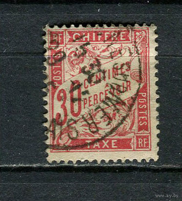 Франция - 1893/1896 - Числа 30C. Portomarken - [Mi.31px] - 1 марка. Гашеная.  (Лот 28JM)-TG2P25