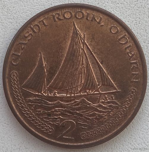 Остров Мэн 2 пенса 2002 г.
